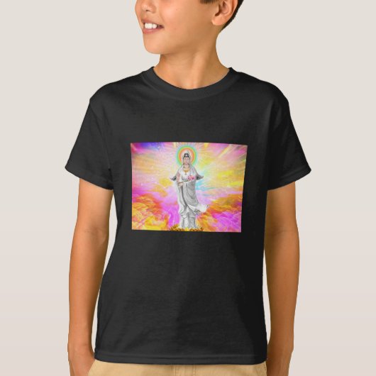 T-shirt Pièce en t de prière de Kuan Yin (Devant)