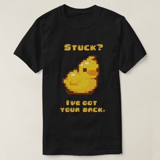 T-shirt Pièce en t de programmation mignonne en caoutchouc (Design devant)