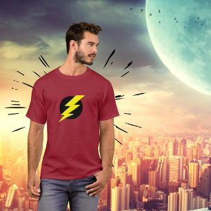 T-shirt Pièce en t de puissance d'éclair