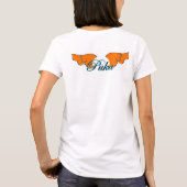 T-shirt Pièce en t de Puka Gurl (orange) (Dos)