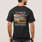 T-shirt Pièce en t de réservoir de M1A1 Abrams (Dos)