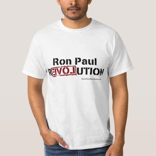 T-shirt Pièce en t de révolution de Ron Paul (Devant)