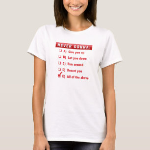 T-shirt Pièce en t de Rick Roll'd