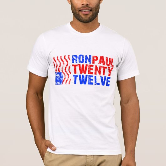 T-SHIRT PIÈCE EN T DE RON PAUL 2012 (Devant)