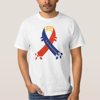 T-shirt Pièce en t de ruban de soutien de TOS