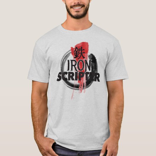 T-shirt Pièce en t de Scripter de fer (Devant)