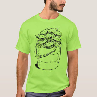 T-shirt Pièce en t de seau d'huître
