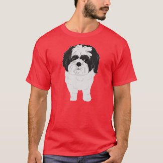 T-shirt Pièce en t de Shih-Tzu (avant et bout)