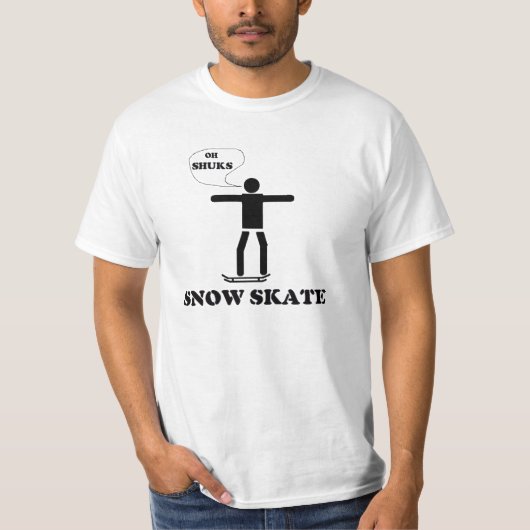 T-SHIRT PIÈCE EN T DE SHUKS SNOWSKATE (Devant)
