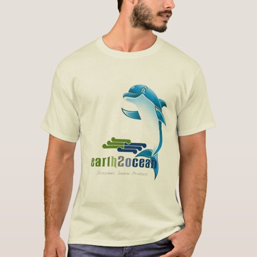 T-shirt Pièce en t "de soin d'océan" (Devant)