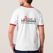 T-shirt pièce en t de sonnerie de #loveislouder (Dos)