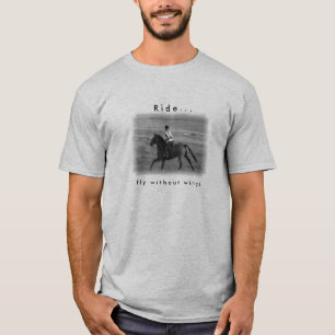 T-shirt Pièce en t de sport d'amant de cheval