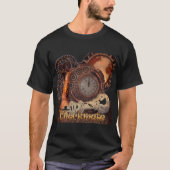 T-shirt Pièce en t de Steampunk d'échec et mat (Devant)