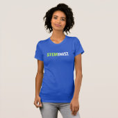 T-shirt Pièce en t de STEMinist - chaux/texte blanc (Devant entier)