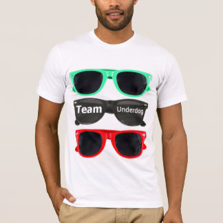 T-shirt Pièce en t de sunglass d'opprimé d'équipe - blanc