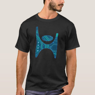 T-shirt Pièce en t de symbole d'humaniste