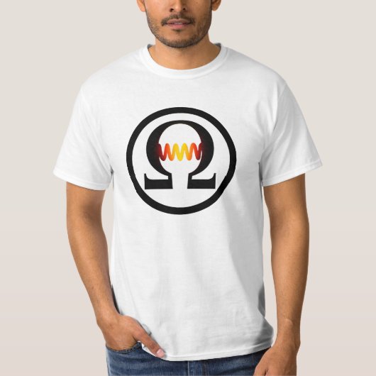 T-shirt Pièce en t de symbole d'ohm (Devant)