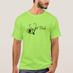 T-SHIRT PIÈCE EN T DE TECH DE VÉTÉRINAIRE POUR LES HOMM