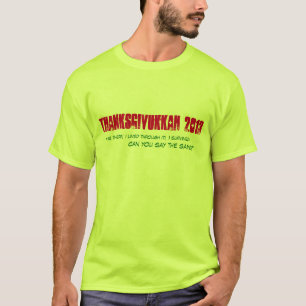 T-shirt Pièce en t de Thanksgivukkah 2013 - hommes