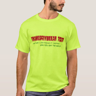 T-shirt Pièce en t de Thanksgivukkah 2013 - hommes