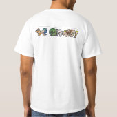 T-shirt Pièce en t de Thor de la foudre FTW (Dos)