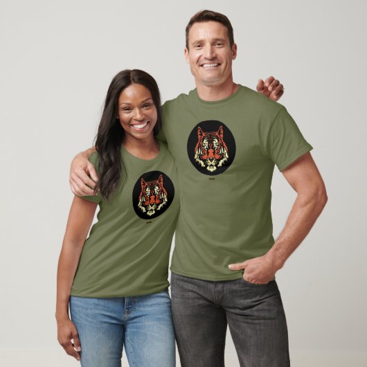 T-shirt Pièce en t de tigre (Unisexe)