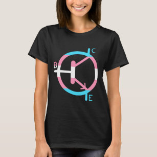 T-shirt Pièce en t de transistor de fierté de transsexuel