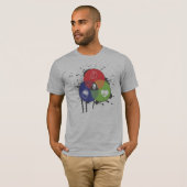 T-shirt Pièce en t de Trifecta de diagramme de Venn (Devant entier)