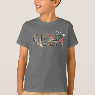T-shirt Pièce en t de Tropicaloha d'enfants avec des île