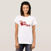 T-shirt Pièce en t de Tsundere - blanc (Devant entier)
