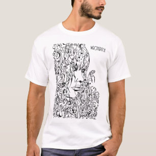 T-shirt pièce en t de vagues