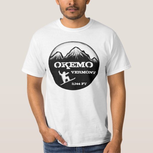 T-shirt Pièce en t de valeur d'art de surf des neiges (Devant)