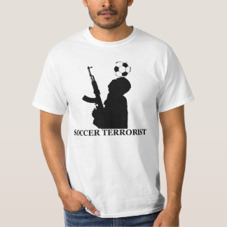 T-shirt Pièce en t de valeur de terroriste du football