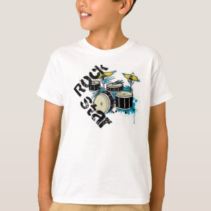 T-shirt pièce en t de vedette du rock