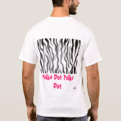 T-shirt Pièce en t de zèbre d'Afro de point de polka (Dos)