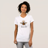T-shirt Pièce en t décontractée de reine des abeilles (Devant entier)