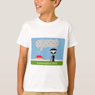 T-shirt Pièce en t d'enfant du volcan 2010 de l'Islande