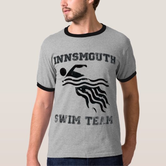 T-shirt Pièce en t d'équipe de natation d'Innsmouth - (Devant)