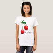 T-SHIRT PIÈCE EN T DES CERISES DES FEMMES (Devant entier)