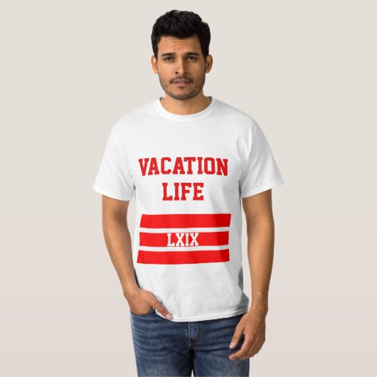 T-shirt Pièce en t des vacances LXIX (Devant entier)