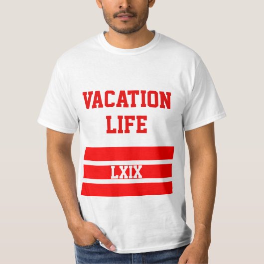 T-shirt Pièce en t des vacances LXIX (Devant)