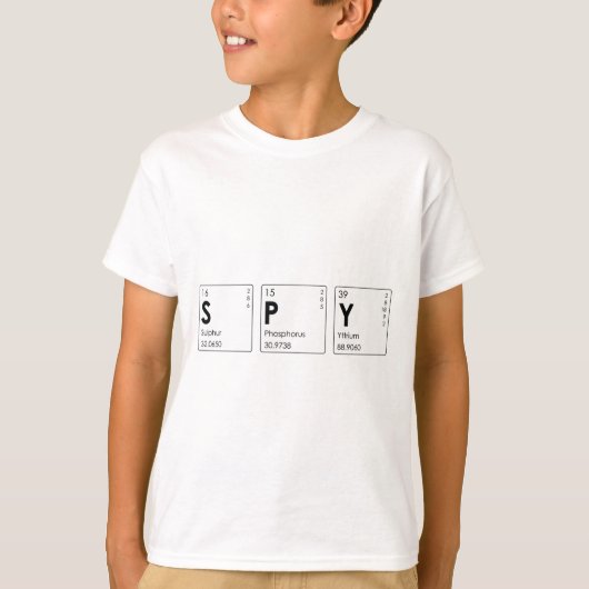 T-shirt Pièce en t d'espion ! (Devant)
