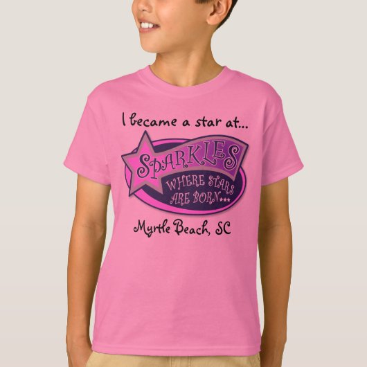 T-shirt Pièce en t d'étoile d'étincelles (Devant)