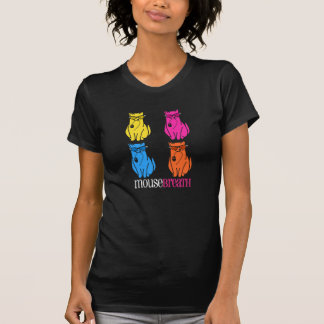 T-shirt Pièce en t "détruite" de noir de chats de