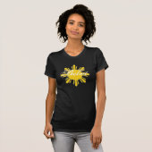 T-shirt Pièce en t détruite par noir de Bebot (Devant entier)