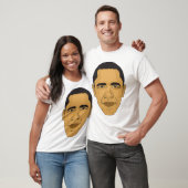T-shirt Pièce en t d'illustration de visage de Barack (Unisexe)