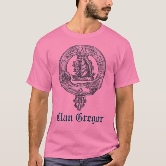 T-shirt Pièce en t d'insigne de Gregor de clan (Devant)