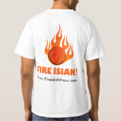 T-shirt Pièce en t d'Isiah Flamin du feu (Dos)