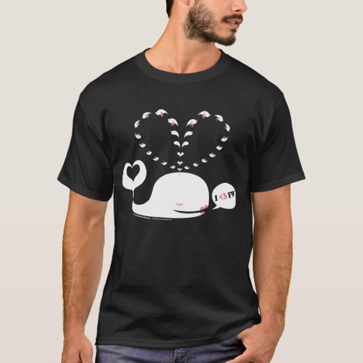 T-shirt Pièce en t d'obscurité de baleine d'Ève (Devant)