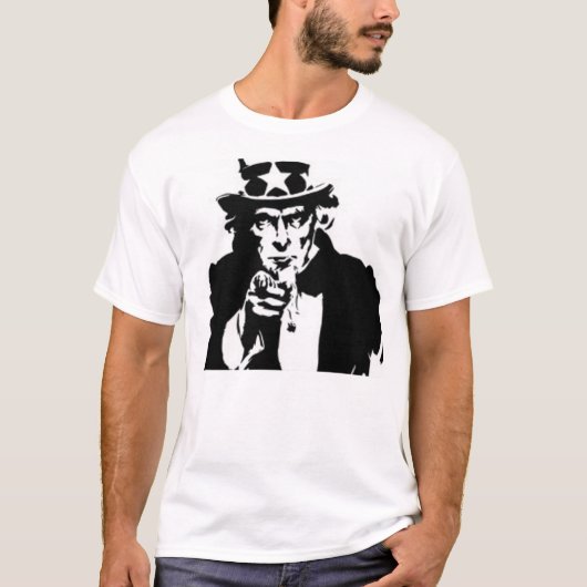 T-shirt Pièce en t d'Oncle Sam (Devant)
